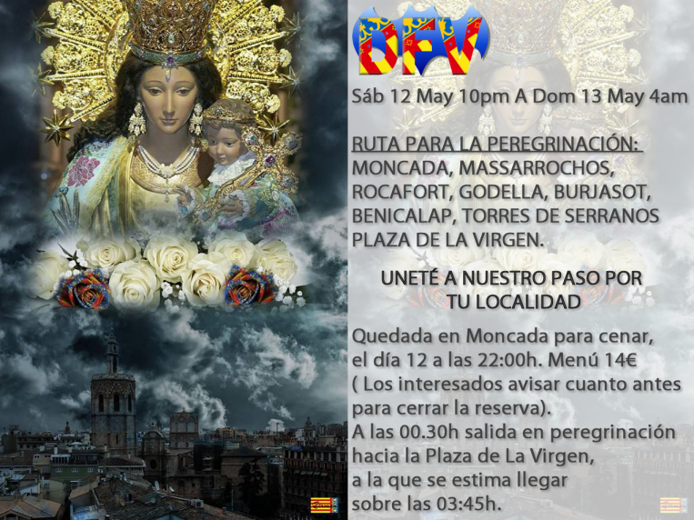 Cartel Peregrinacion Virgen