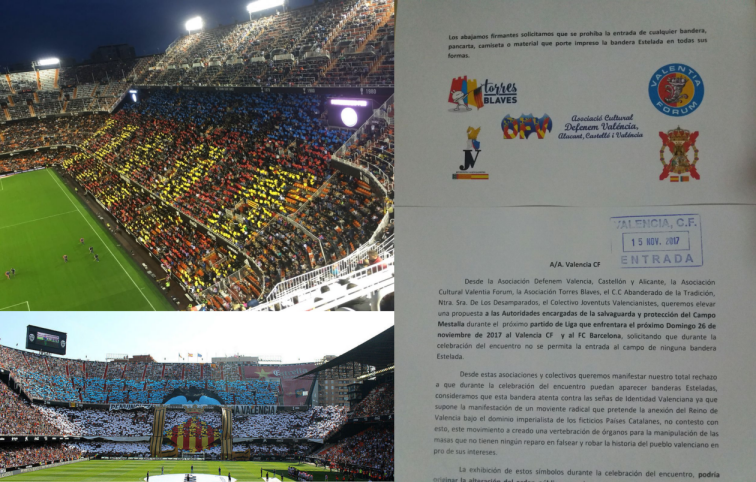Deporte sin politica mestalla sin esteladas