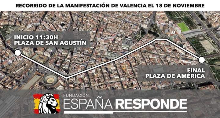 recorrido mani 18N